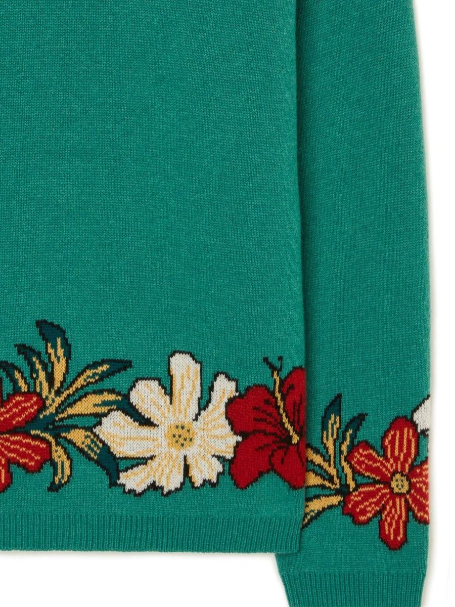 Cheap intarsia-knit jumper Alanui floral Women cashmere 0330